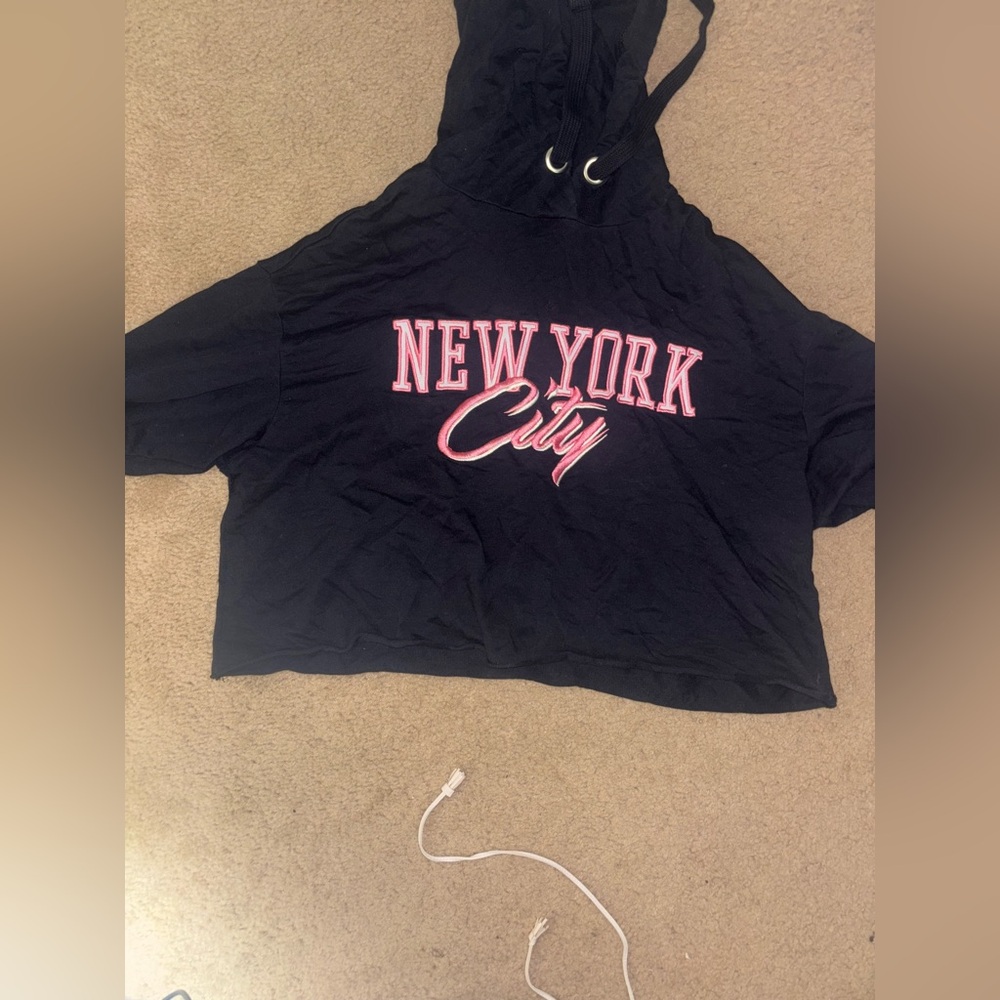 H&M Black and Pink New York City Hoodie